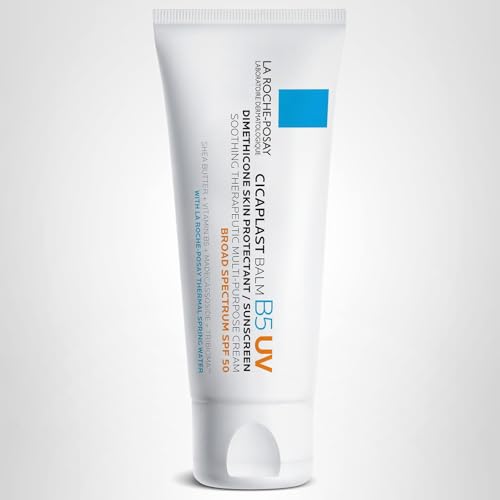 La Roche-Posay Cicaplast Balm B5 UV SPF 50, Vitamin B5 + Shea Butter + Tribioma + Madecassoside + Zinc Oxide Sunscreen - FENGGESTORE20