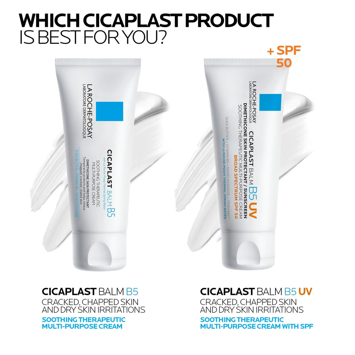La Roche-Posay Cicaplast Balm B5 UV SPF 50, Vitamin B5 + Shea Butter + Tribioma + Madecassoside + Zinc Oxide Sunscreen - FENGGESTORE20