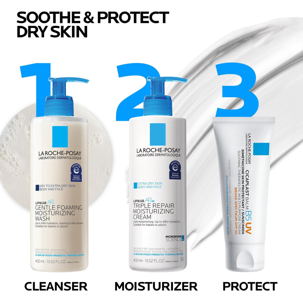 La Roche-Posay Cicaplast Balm B5 UV SPF 50, Vitamin B5 + Shea Butter + Tribioma + Madecassoside + Zinc Oxide Sunscreen - FENGGESTORE20