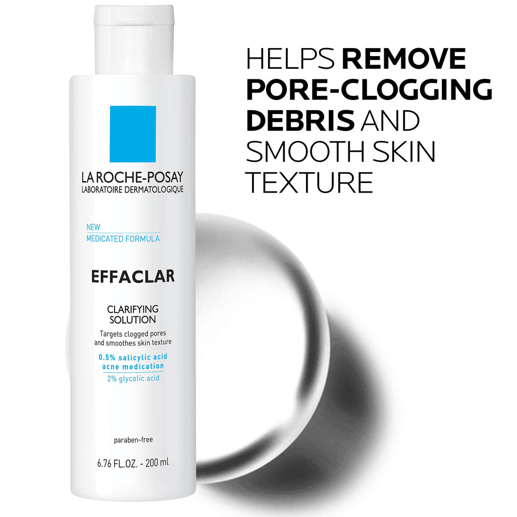 La Roche-Posay Effaclar Clarifying Solution Acne Toner with Salicylic Acid and Glycolic Acid - FENGGESTORE20