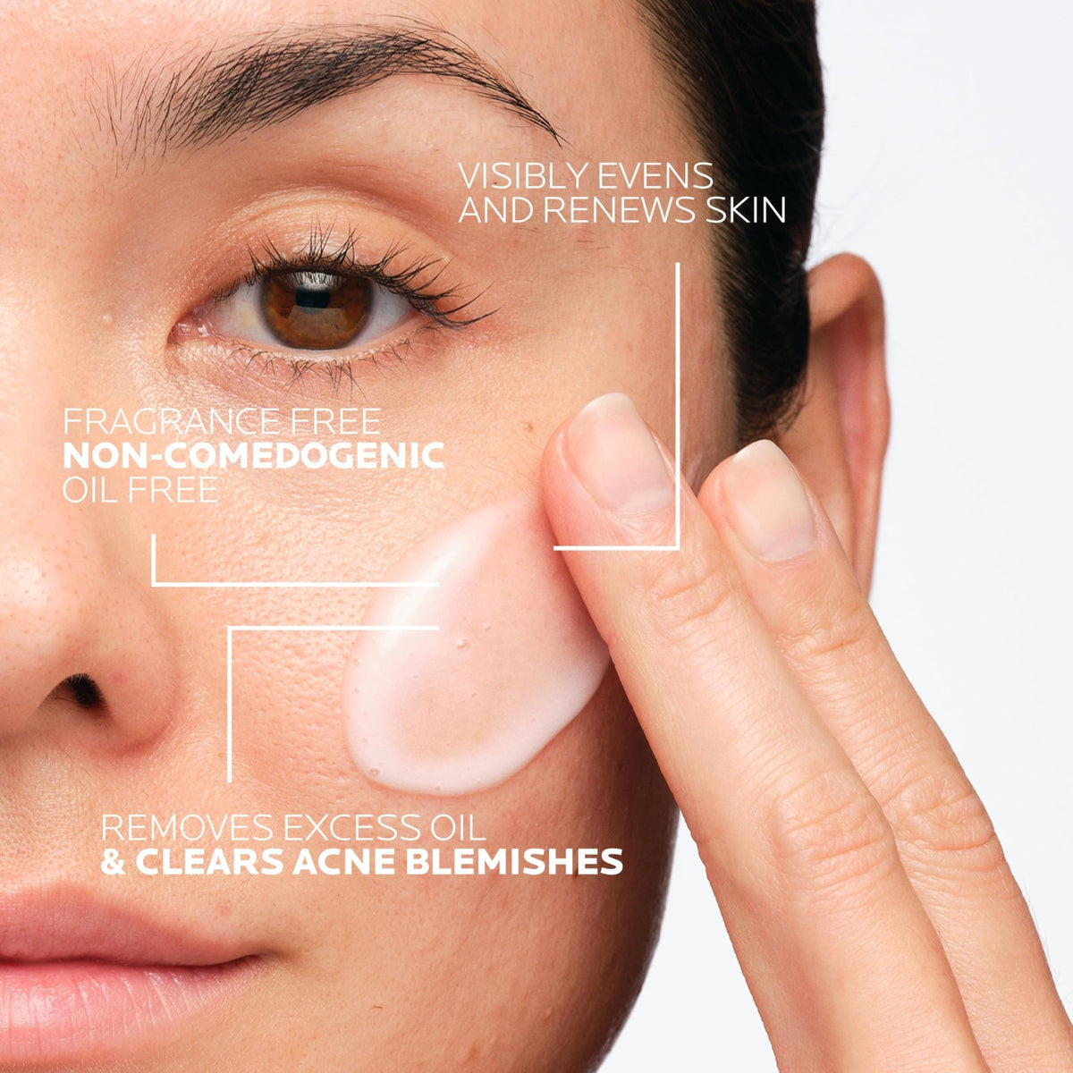 La Roche-Posay Effaclar Dual Acne Face Wash With 4% Benzoyl Peroxide & LHA Exfoliant - FENGGESTORE20