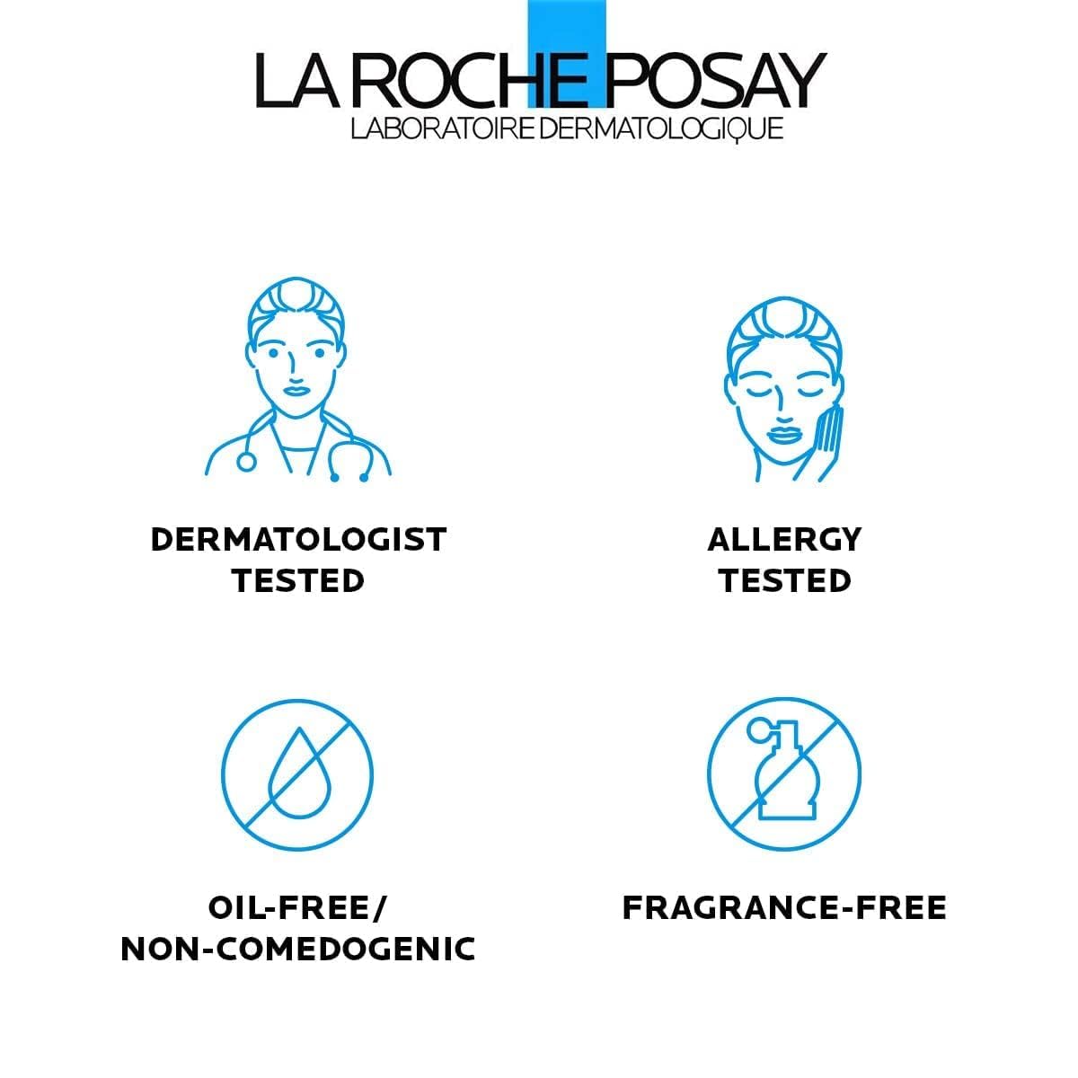La Roche-Posay Effaclar Medicated Gel Cleanser, 2% Salicylic Acid Cleanser + LHA + Glycerin, Foaming Acne Face Wash, Helps Clear & Prevent Acne Breakouts, Oil Free, Targets Excess Oil - FENGGESTORE20