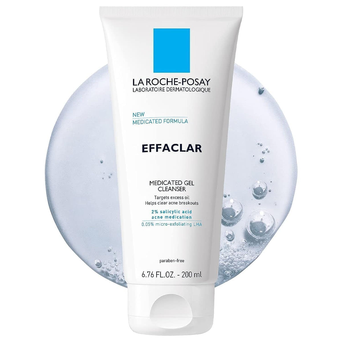 La Roche-Posay Effaclar Medicated Gel Cleanser, 2% Salicylic Acid Cleanser + LHA + Glycerin, Foaming Acne Face Wash, Helps Clear & Prevent Acne Breakouts, Oil Free, Targets Excess Oil - FENGGESTORE20