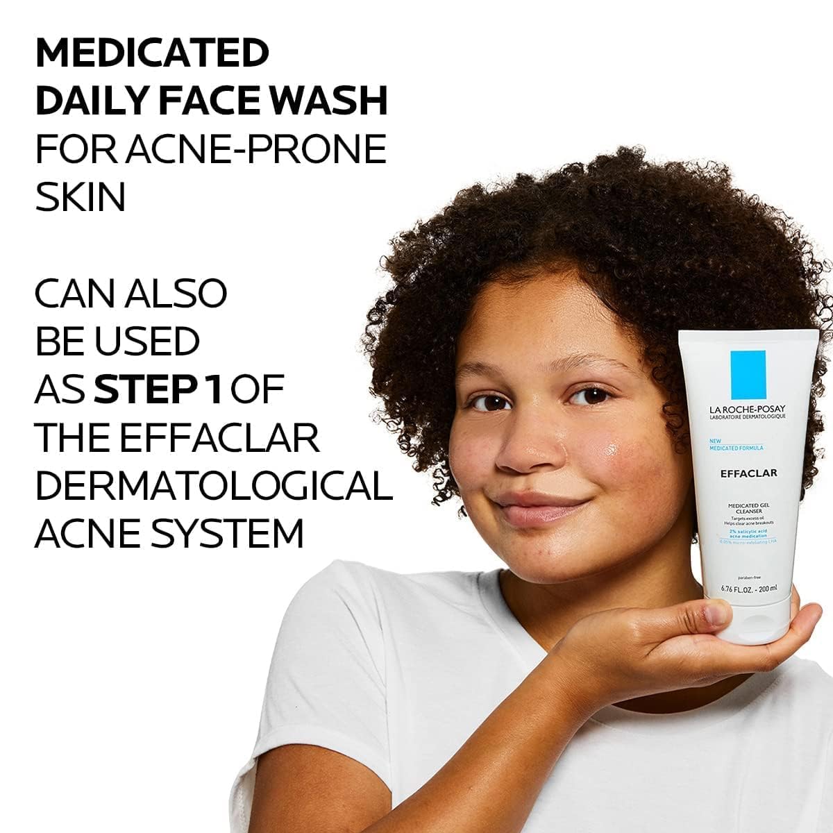 La Roche-Posay Effaclar Medicated Gel Cleanser, 2% Salicylic Acid Cleanser + LHA + Glycerin, Foaming Acne Face Wash, Helps Clear & Prevent Acne Breakouts, Oil Free, Targets Excess Oil - FENGGESTORE20