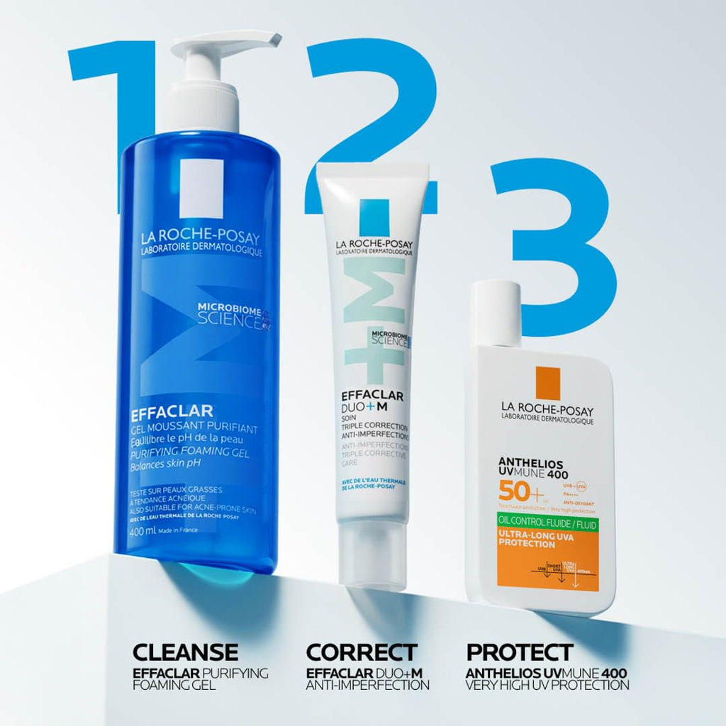 La Roche-Posay Effaclar Purifying Foaming Gel Cleanser for Oily Skin, With Zinc Pidolate To Remove Excess Oil & Shine - FENGGESTORE20