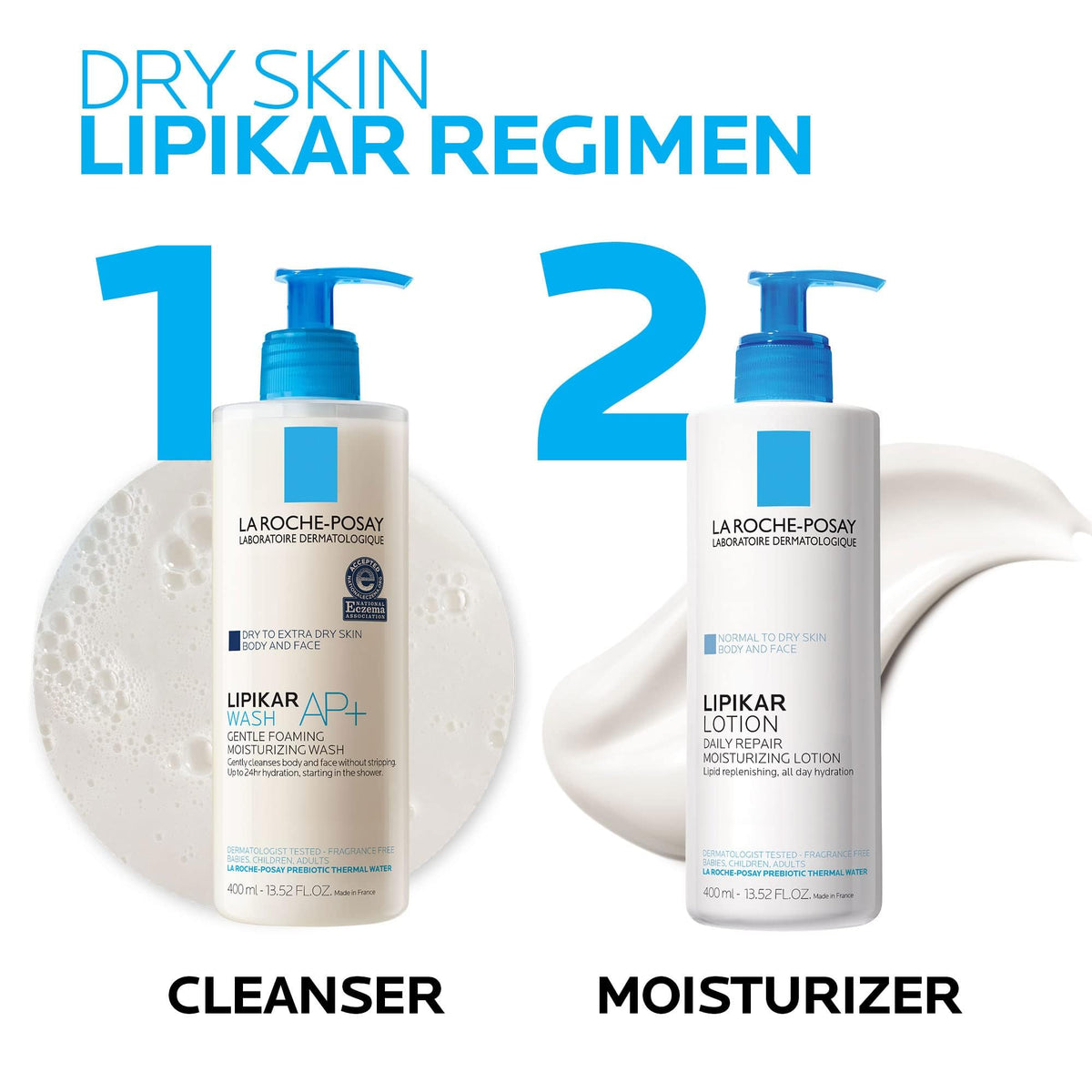 La Roche-Posay Lipikar Body Lotion Daily Repair Moisturizing Cream, Fragrance Free Body - FENGGESTORE20