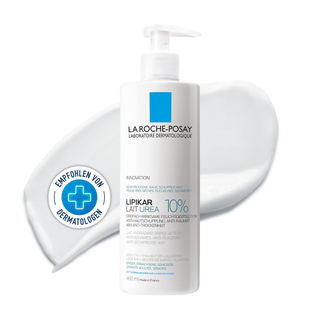 La Roche-Posay Lipikar Urea 10% Roughness Smoothing Lotion, Body Lotion For Dry Skin With 10% Urea + Shea Butter + Allantoin - FENGGESTORE20