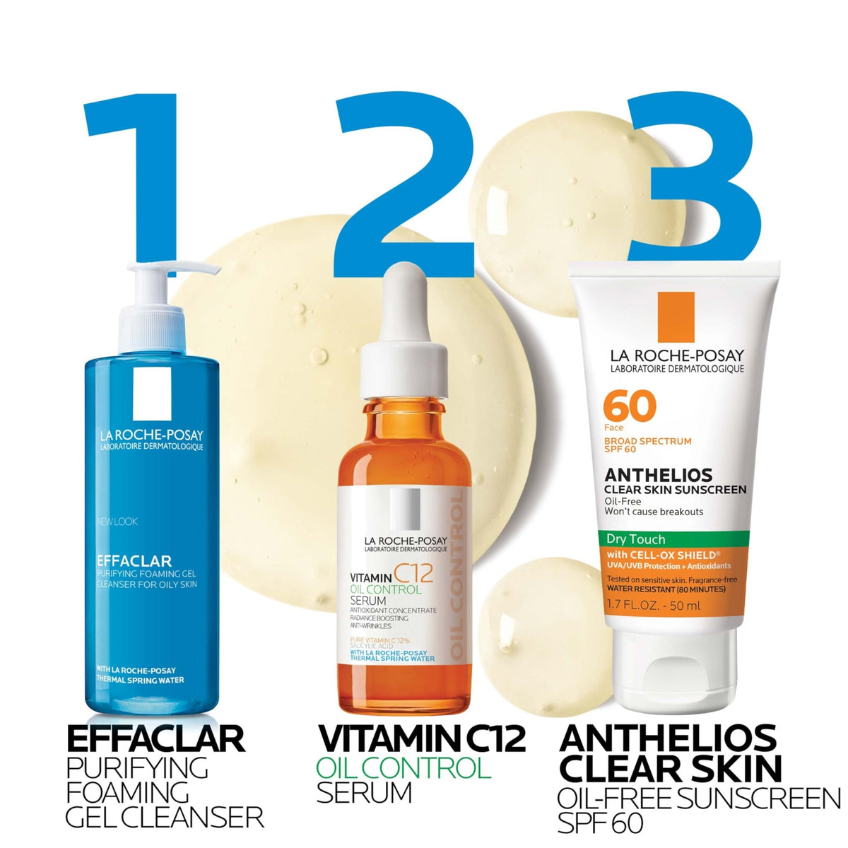 La Roche-Posay Pure 12% Vitamin C Oil Control Serum For Face With Hyaluronic Acid & Salicylic Acid, Hydrating Face Serum for Oily - FENGGESTORE20