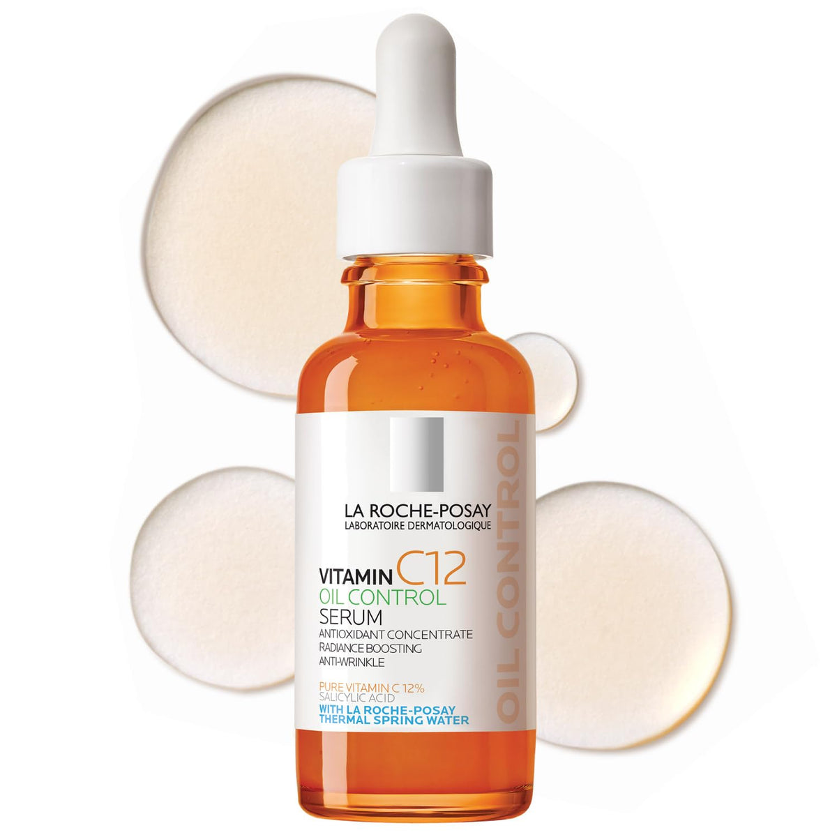La Roche-Posay Pure 12% Vitamin C Oil Control Serum For Face With Hyaluronic Acid & Salicylic Acid, Hydrating Face Serum for Oily - FENGGESTORE20