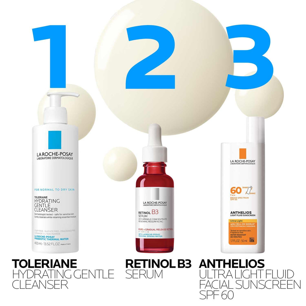 La Roche-Posay Pure Retinol Face Serum with Vitamin B3, Anti Aging Face Serum for Lines, - FENGGESTORE20