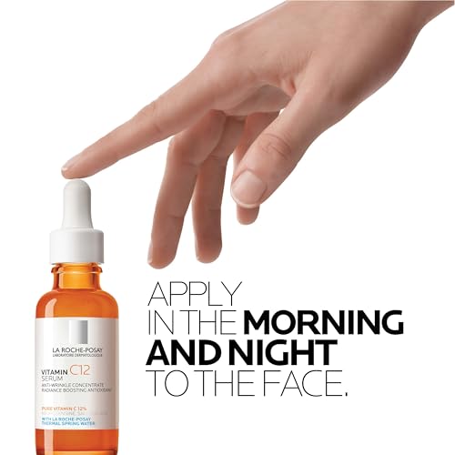 La Roche-Posay Pure Vitamin C Serum For Face With Hyaluronic Acid & Salicylic Acid, Hydrating & Brightening Serum - FENGGESTORE20