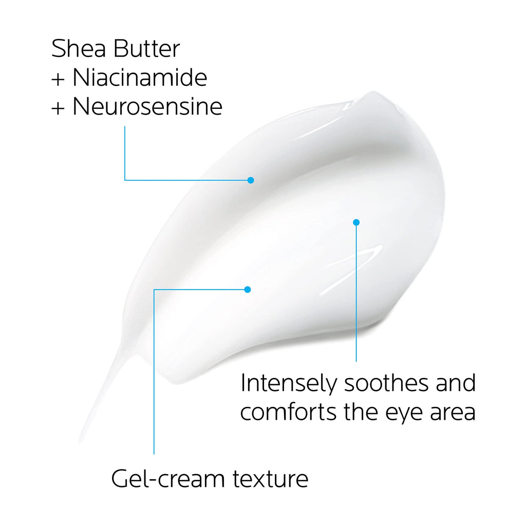 La Roche-Posay Toleriane Dermallergo Eye Cream Soothing Repair Moisturizer, Soothes and Comforts Sensitive Skin - FENGGESTORE20