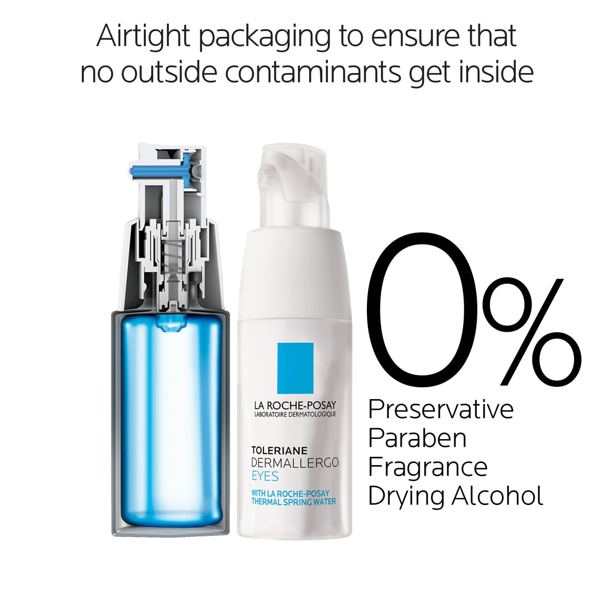 La Roche-Posay Toleriane Dermallergo Eye Cream Soothing Repair Moisturizer, Soothes and Comforts Sensitive Skin - FENGGESTORE20