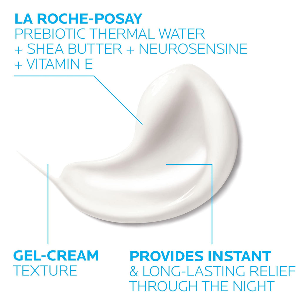 La Roche-Posay Toleriane Dermallergo Night Cream for Face, Intense Soothing Moisturizer with Vitamin E, Allergy Tested - FENGGESTORE20