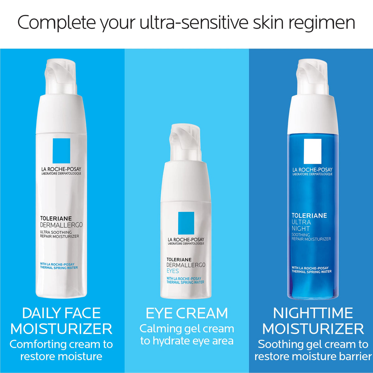 La Roche-Posay Toleriane Dermallergo Ultra Soothing Repair Face Moisturizer for Sensitive Skin, Gentle Moisturizing Face - FENGGESTORE20