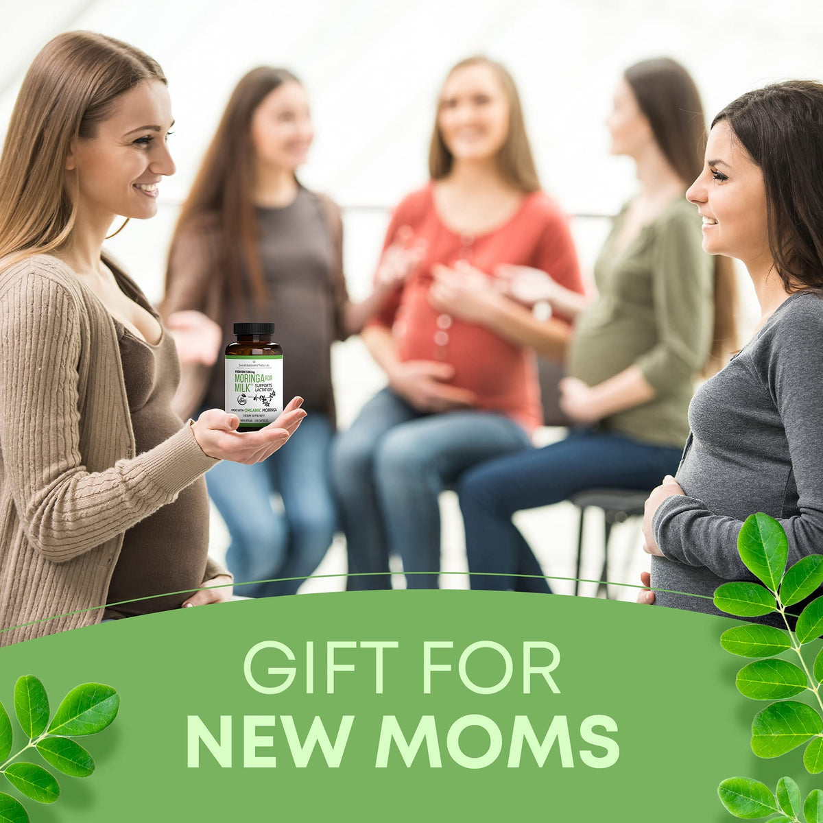 Lactation Supplement - Organic Moringa Capsules for Breastfeeding Support to Increase Breastmilk Supply (120 ct) Pure Malunggay Leaf Powder for Milk Production Booster - FENGGESTORE20