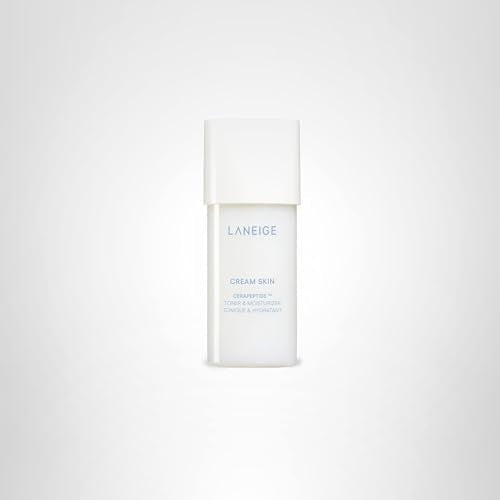 LANEIGE Cream Skin Toner & Moisturizer Mini: Lightweight Refillable Korean Milky Toner with Ceramide - FENGGESTORE20