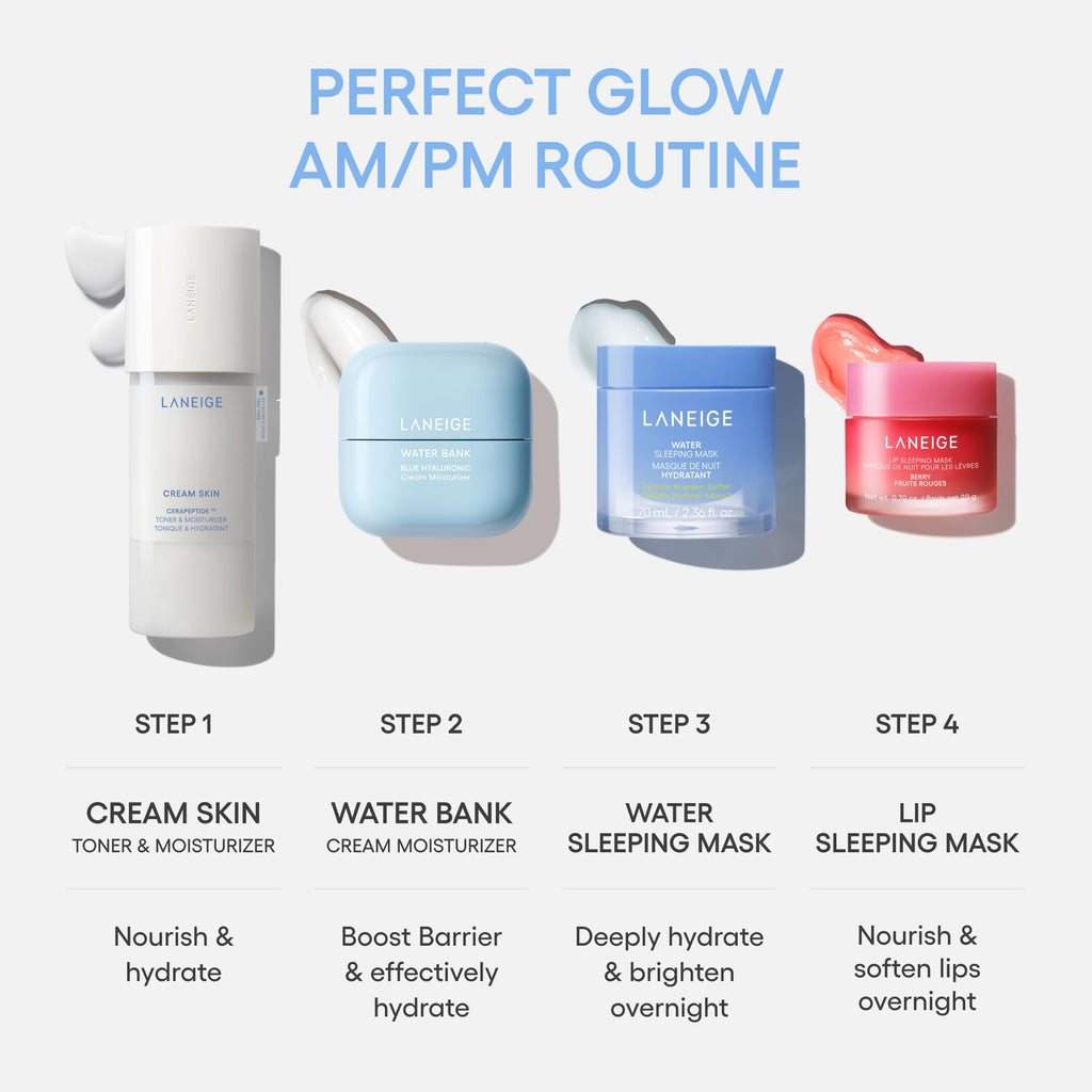LANEIGE Cream Skin Toner & Moisturizer Mini: Lightweight Refillable Korean Milky Toner with Ceramide - FENGGESTORE20