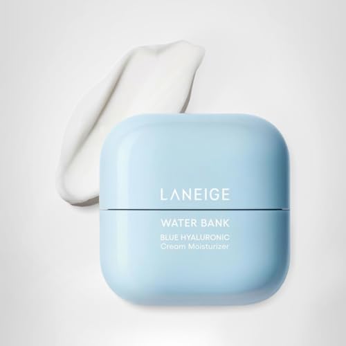 LANEIGE Water Bank Blue Hyaluronic Cream Moisturizer: Hydrating Korean Face Cream with Squalane & Ceramide - FENGGESTORE20