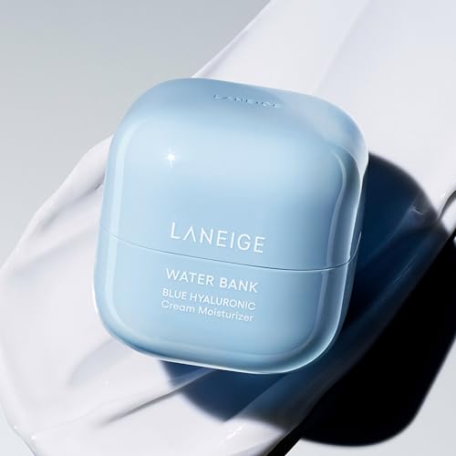 LANEIGE Water Bank Blue Hyaluronic Cream Moisturizer: Hydrating Korean Face Cream with Squalane & Ceramide - FENGGESTORE20