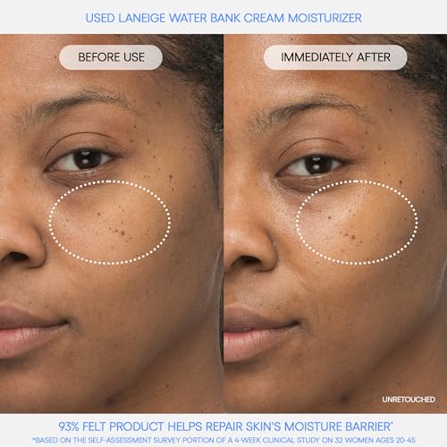 LANEIGE Water Bank Blue Hyaluronic Cream Moisturizer: Hydrating Korean Face Cream with Squalane & Ceramide - FENGGESTORE20