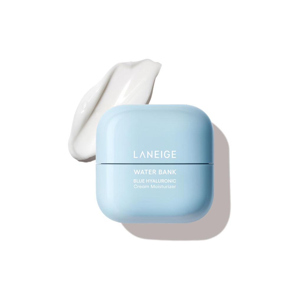 LANEIGE Water Bank Blue Hyaluronic Cream Moisturizer: Hydrating Korean Face Cream with Squalane & Ceramide - FENGGESTORE20