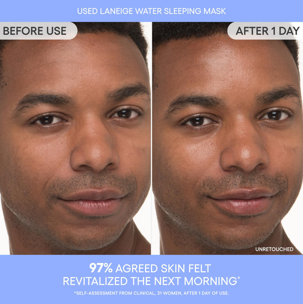 LANEIGE Water Sleeping Mask: Brightening Overnight Korean Sleeping Mask for Deep Hydration - FENGGESTORE20