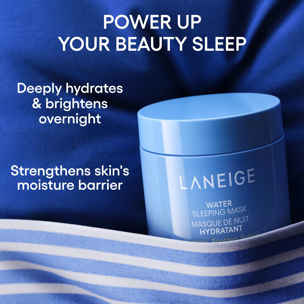 LANEIGE Water Sleeping Mask: Brightening Overnight Korean Sleeping Mask for Deep Hydration - FENGGESTORE20