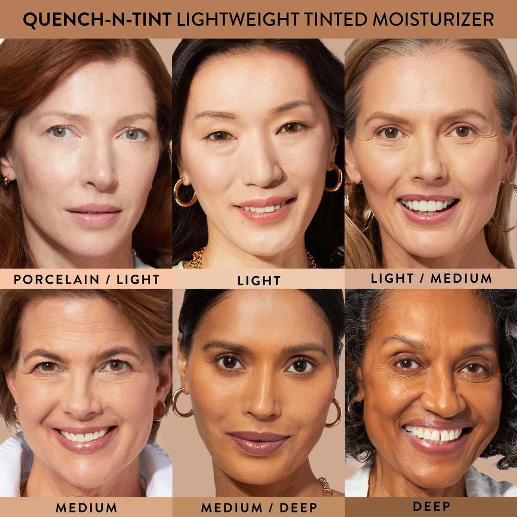 LAURA GELLER NEW YORK Quench-n-Tint Tinted Moisturizer - Sheer to Light Buildable Coverage - Natural Glow Finish - Lightweight Formula - FENGGESTORE20