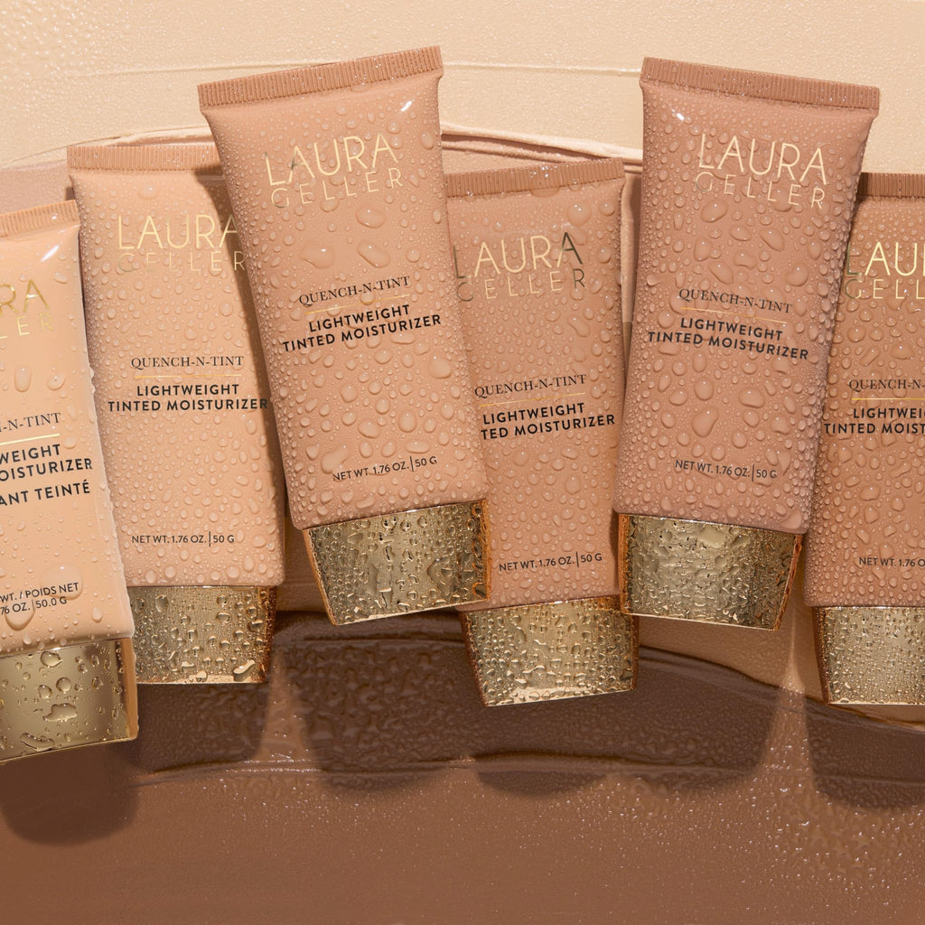 LAURA GELLER NEW YORK Quench-n-Tint Tinted Moisturizer - Sheer to Light Buildable Coverage - Natural Glow Finish - Lightweight Formula - FENGGESTORE20