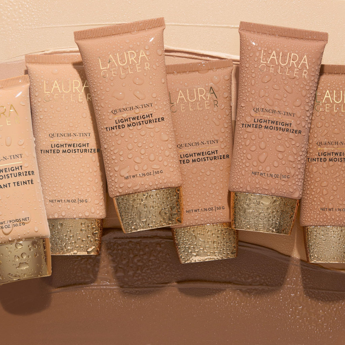 LAURA GELLER NEW YORK Quench-n-Tint Tinted Moisturizer - Sheer to Light Buildable Coverage - Natural Glow Finish - Lightweight Formula - FENGGESTORE20