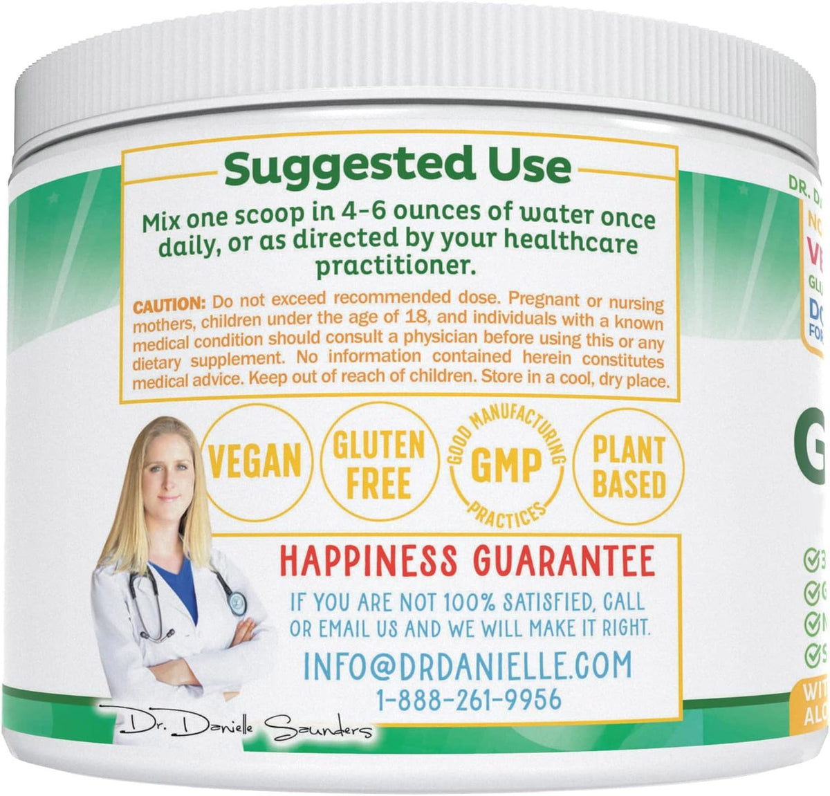 Leaky Gut Support Powder | L-Glutamine Gut Lining Digestive Drink Mix | Gluten-Free Doctor Crafted Botanical Formula | Gut Assist by Dr. Danielle - FENGGESTORE20