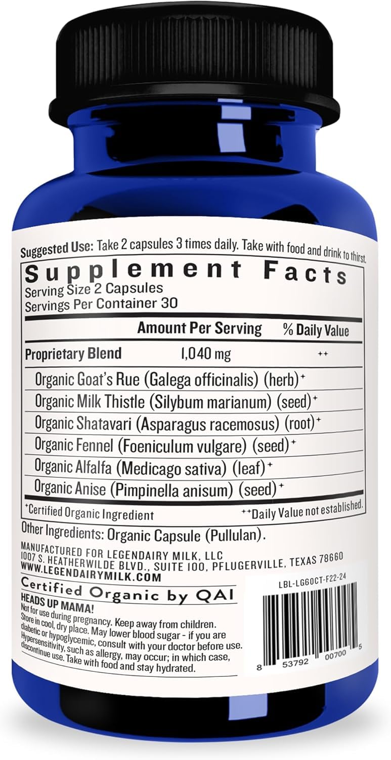 Legendairy Milk Liquid Gold Lactation Support | Lactation Supplement with Organic Goats Rue, Milk Thistle, Shatavari, Fennel, Alfalfa & Anise - FENGGESTORE20