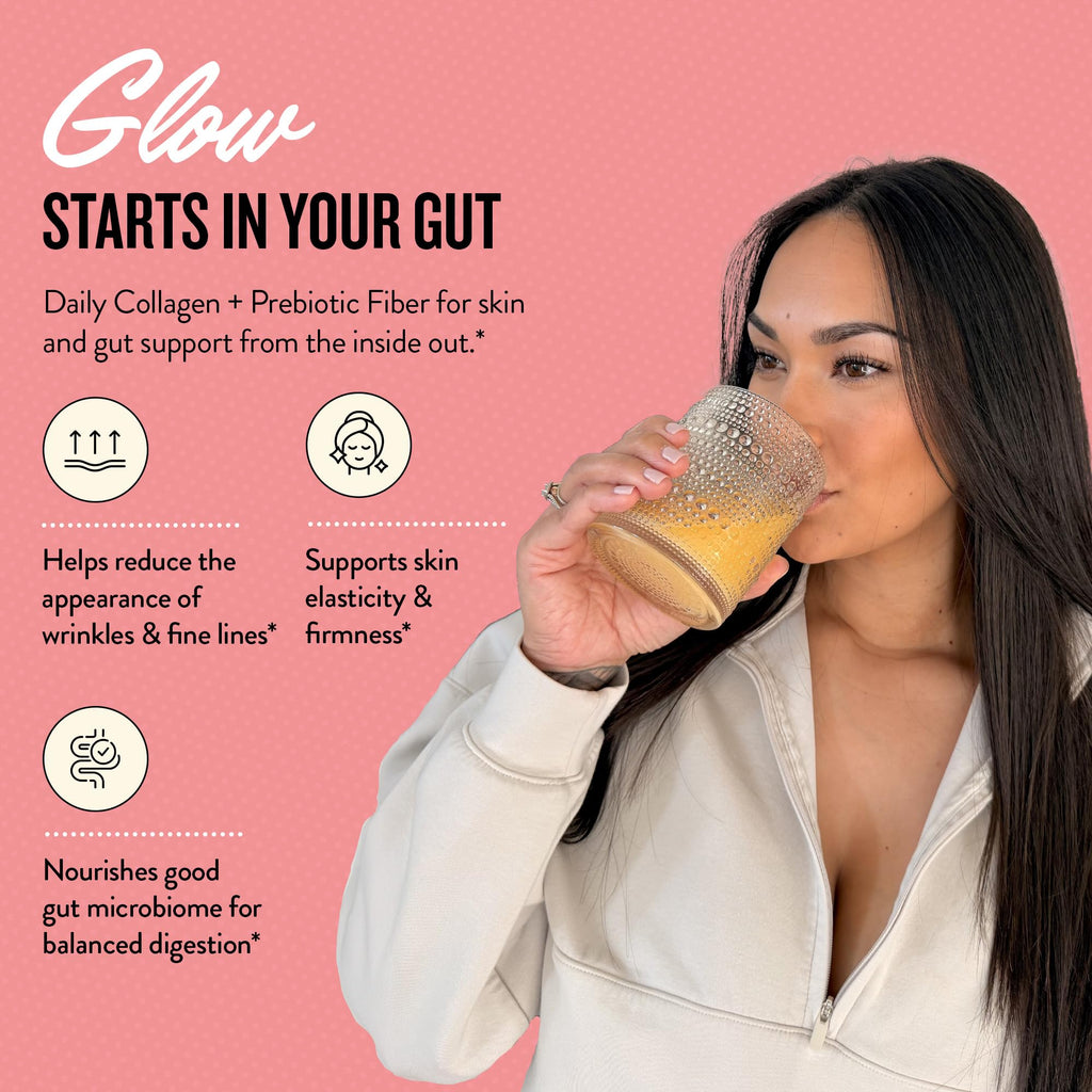 Legendairy Milk She’s Glowing Collagen Peptides Powder with Prebiotic Fiber, Tropical Drink Mix Supplement for Women, - FENGGESTORE20