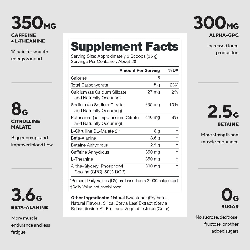 LEGION Pulse Pre Workout Supplement - All Natural Nitric Oxide Preworkout Drink to Boost Energy, Creatine Free, Naturally Sweetened, - FENGGESTORE20