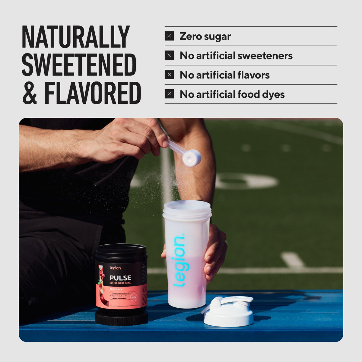 LEGION Pulse Pre Workout Supplement - All Natural Nitric Oxide Preworkout Drink to Boost Energy, Creatine Free, Naturally Sweetened, - FENGGESTORE20