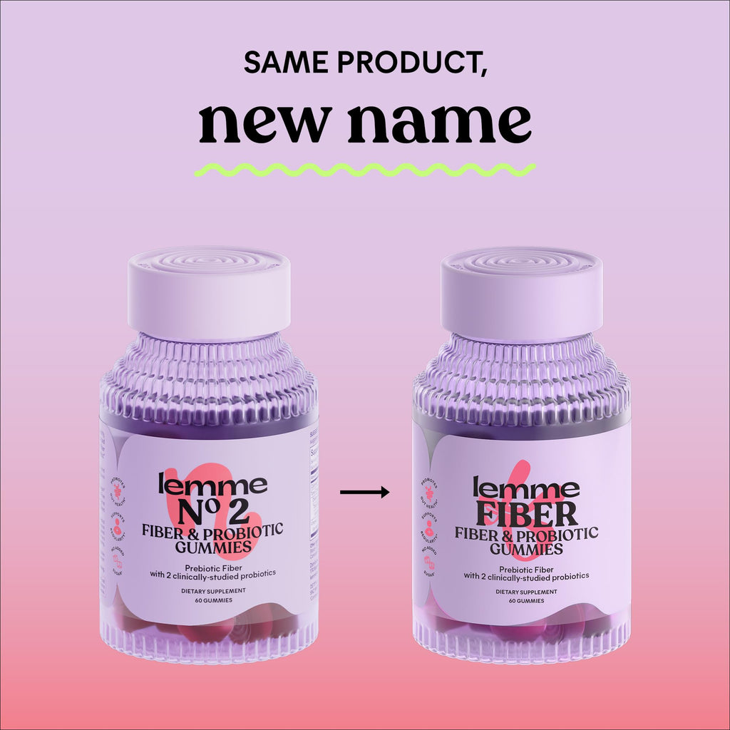 Lemme Fiber & Probiotic Gummies for Adults, Promotes Regularity & Digestive Health, No Sugar Added Strawberry Flavor, 4g Prebiotic Fiber & Clinically - FENGGESTORE20