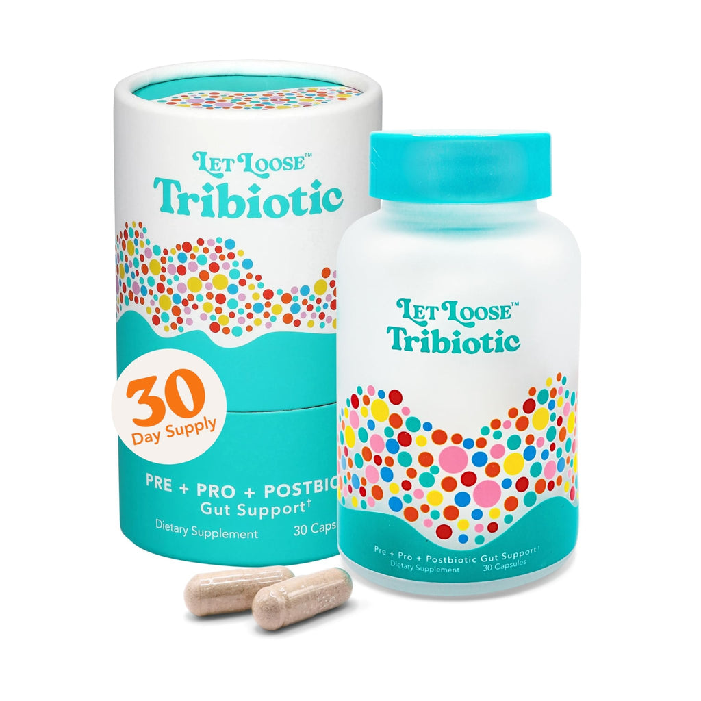 Let Loose Daily Tribiotic Pills - Probiotics, Prebiotics, and Postbiotics to Feed Your Microbiome and Support Smooth Daily Digestion, Gut Health, - FENGGESTORE20