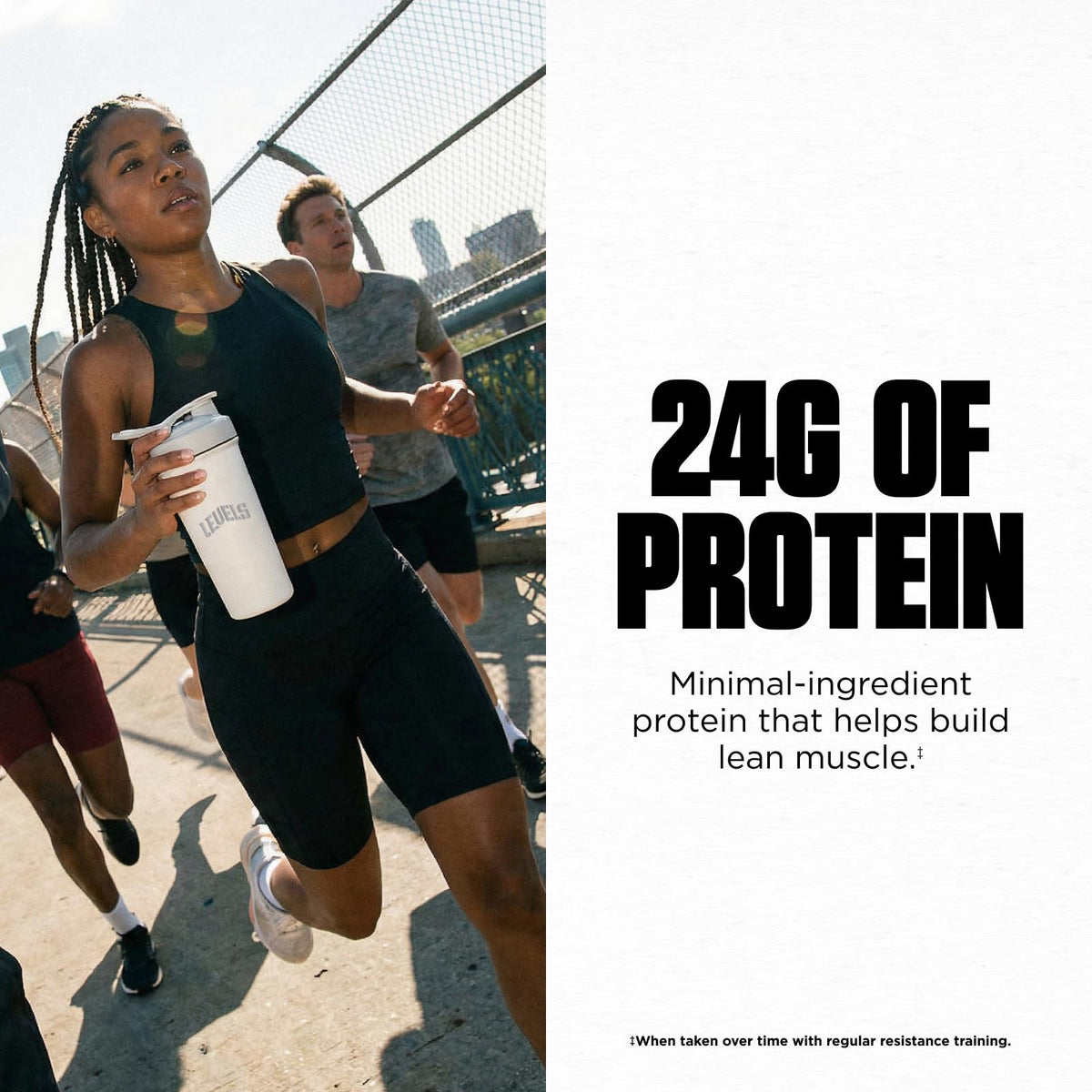 Levels Grass Fed Whey Protein Powder, No Artificials, 24G of Protein, Vanilla Bean, 1LB - FENGGESTORE20