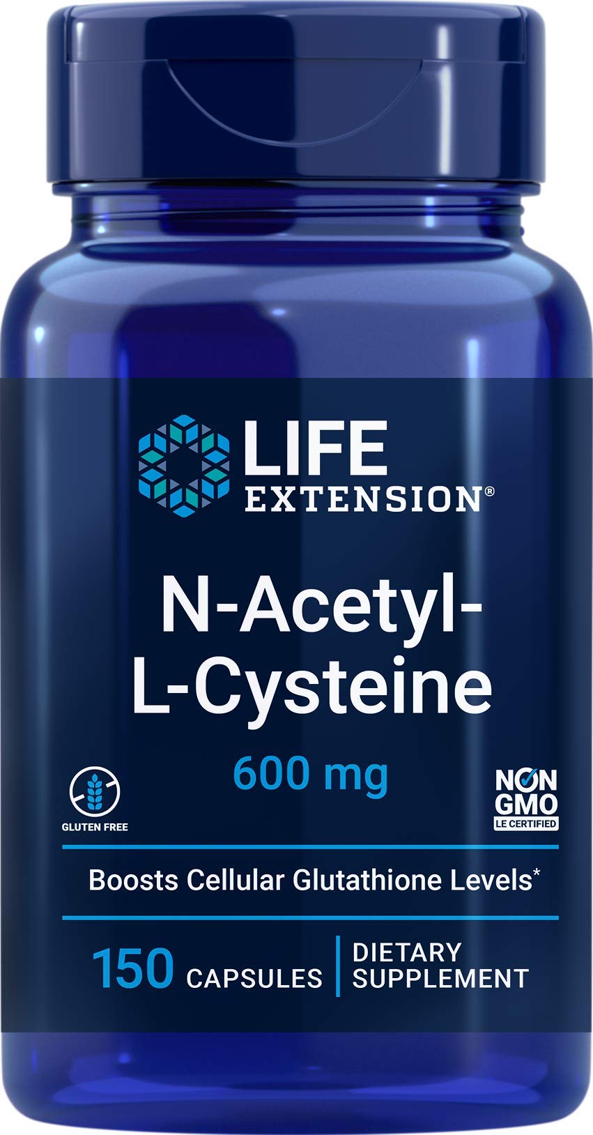 Life Extension N-Acetyl-L-Cysteine (NAC) 600mg, 150 Capsules - FENGGESTORE20
