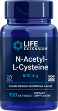 Life Extension N-Acetyl-L-Cysteine (NAC) 600mg, 150 Capsules - FENGGESTORE20