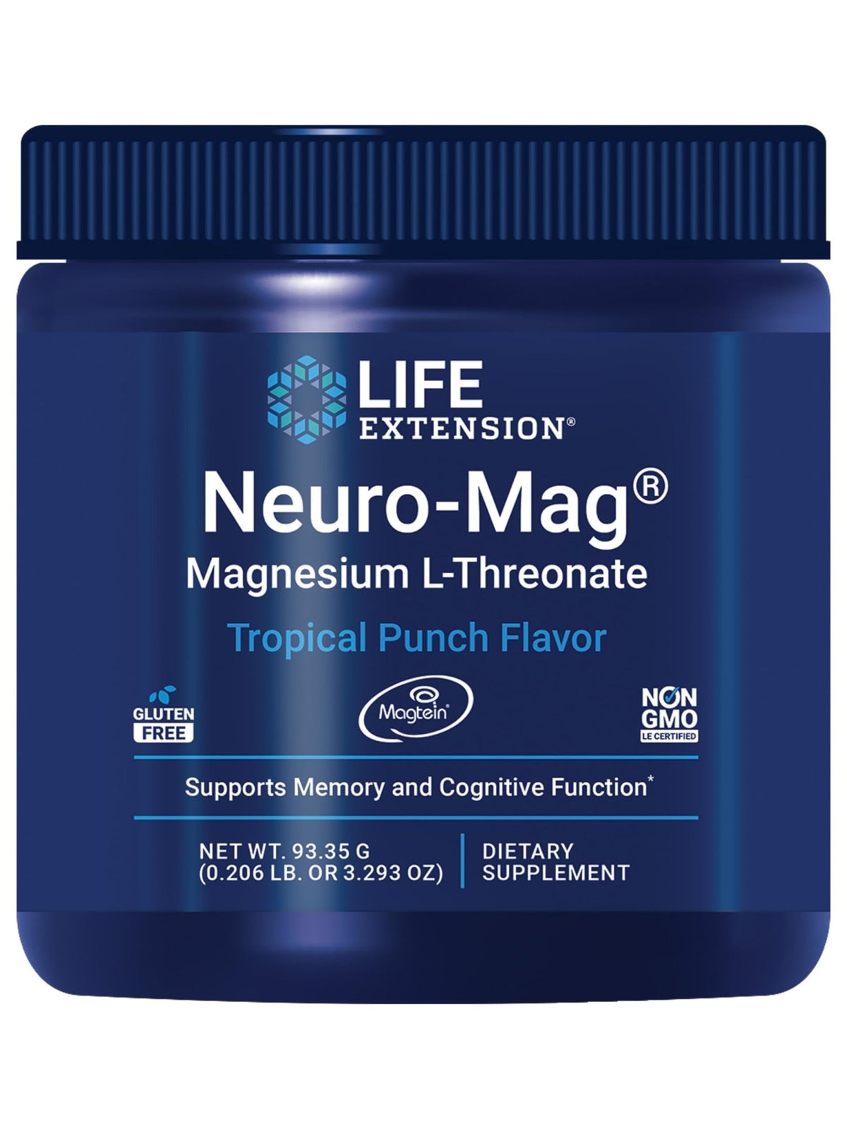 Life Extension Neuro-Mag Magnesium L-Threonate Powder (Tropical Punch) - Ultra-Absorbable Magnesium - Supports Memory, Focus, Cognitive Function & Mood - FENGGESTORE20