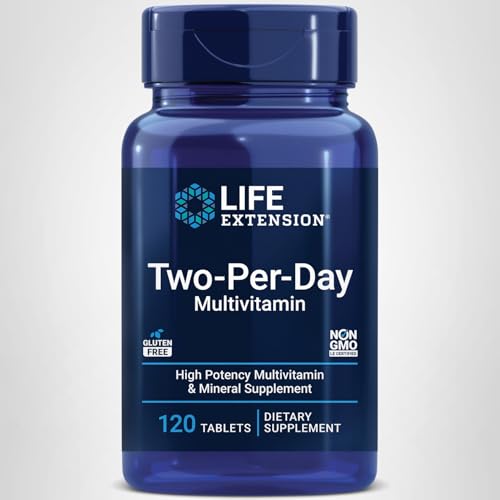 Life Extension Two-Per-Day Multivitamin - Packed with Over 25 Vitamins, Minerals & Extracts -Vitamins B6, C, D - Zinc - Two-Month Supply - FENGGESTORE20