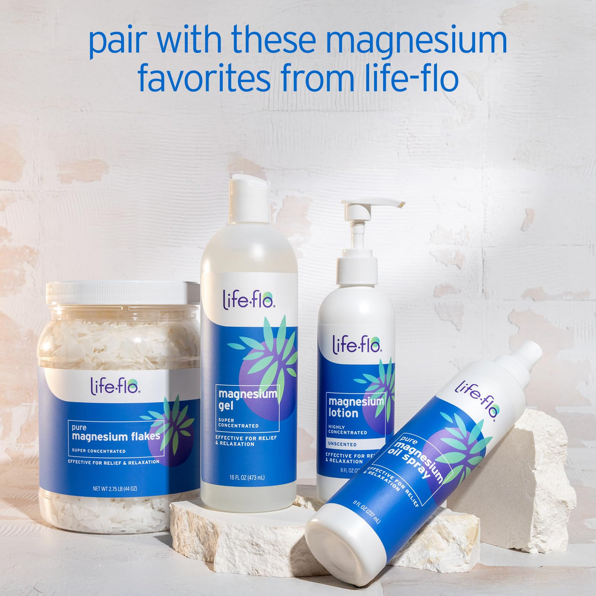 LIFE-FLO Unscented Magnesium Lotion - Highly Concentrated Magnesium Lotion for Kids and Adults - Soothes Overworked Muscles - FENGGESTORE20