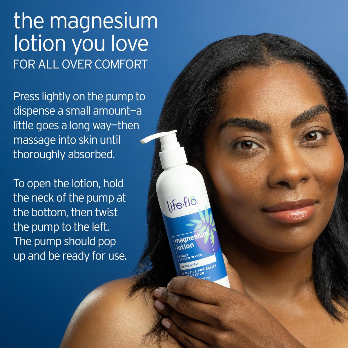 LIFE-FLO Unscented Magnesium Lotion - Highly Concentrated Magnesium Lotion for Kids and Adults - Soothes Overworked Muscles - FENGGESTORE20