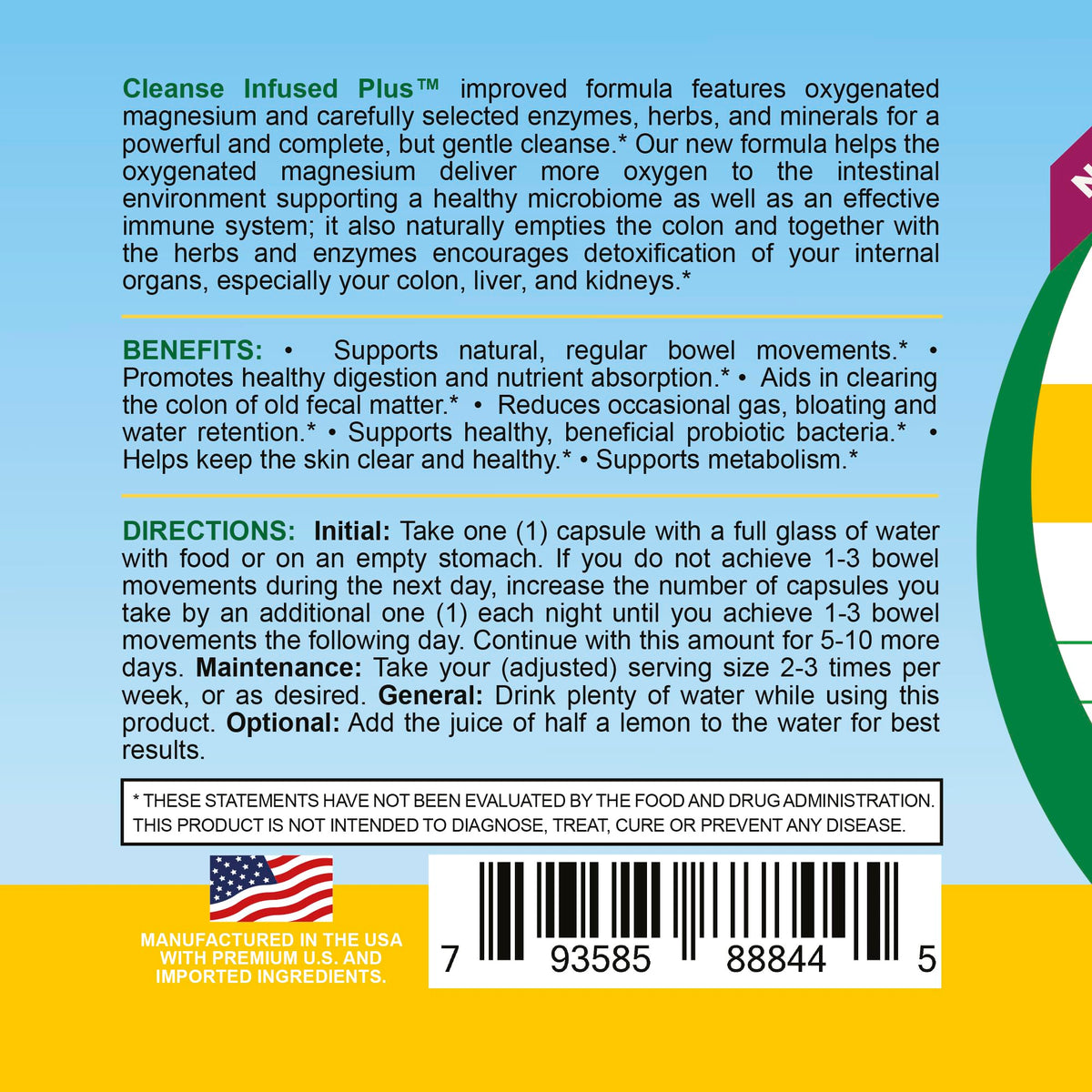 Life Infused Cleanse Infused Plus Digestive Support Supplement – Oxygenated Magnesium with Enzymes & Herbs, Supports Digestive - FENGGESTORE20