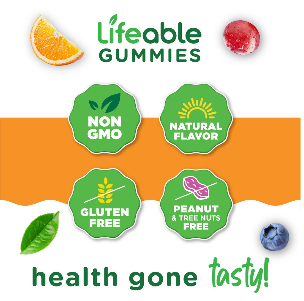 Lifeable Collagen Peptides Gummies | 100mg with Vitamin C | Great Tasting Collagen Supplements | Vegetarian Hair Skin and Nails Gummies | Collagen Gummies for Adults, Men, Women | 90 Gummies - FENGGESTORE20