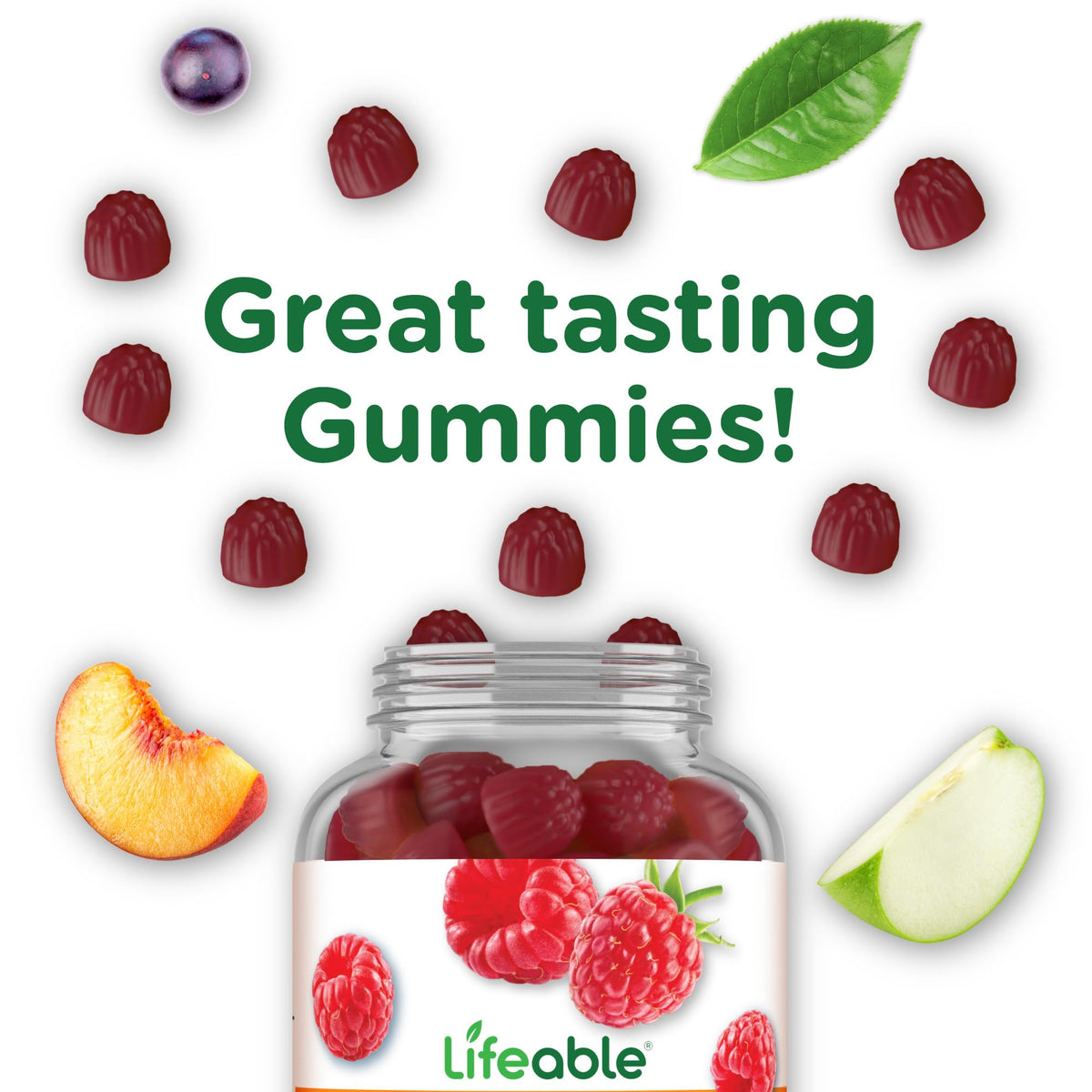 Lifeable Collagen Peptides Gummies | 100mg with Vitamin C | Great Tasting Collagen Supplements | Vegetarian Hair Skin and Nails Gummies | Collagen Gummies for Adults, Men, Women | 90 Gummies - FENGGESTORE20