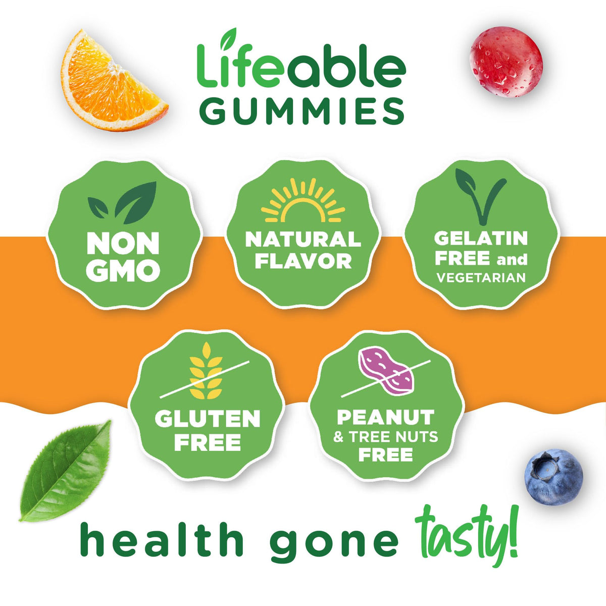 Lifeable Sugar Free Fiber Gummies for Adults | 4g | Great Tasting Fiber Supplement Gummies | Keto Friendly, Gluten Free, Vegan, Non GMO Prebiotic Fiber | for Digestive Health | 90 Gummies - FENGGESTORE20