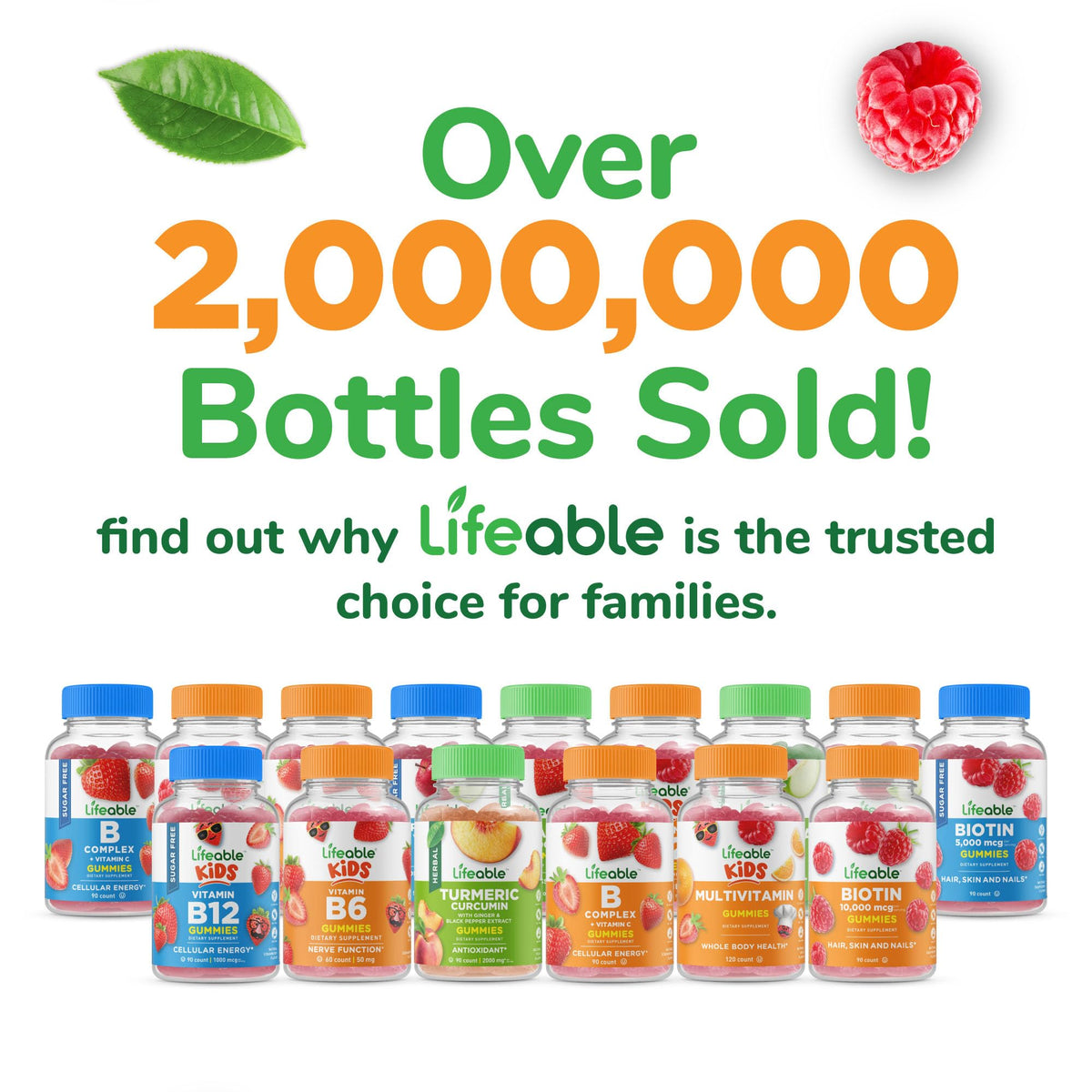 Lifeable Sugar Free Fiber Gummies for Adults | 4g | Great Tasting Fiber Supplement Gummies | Keto Friendly, Gluten Free, Vegan, Non GMO Prebiotic Fiber | for Digestive Health | 90 Gummies - FENGGESTORE20
